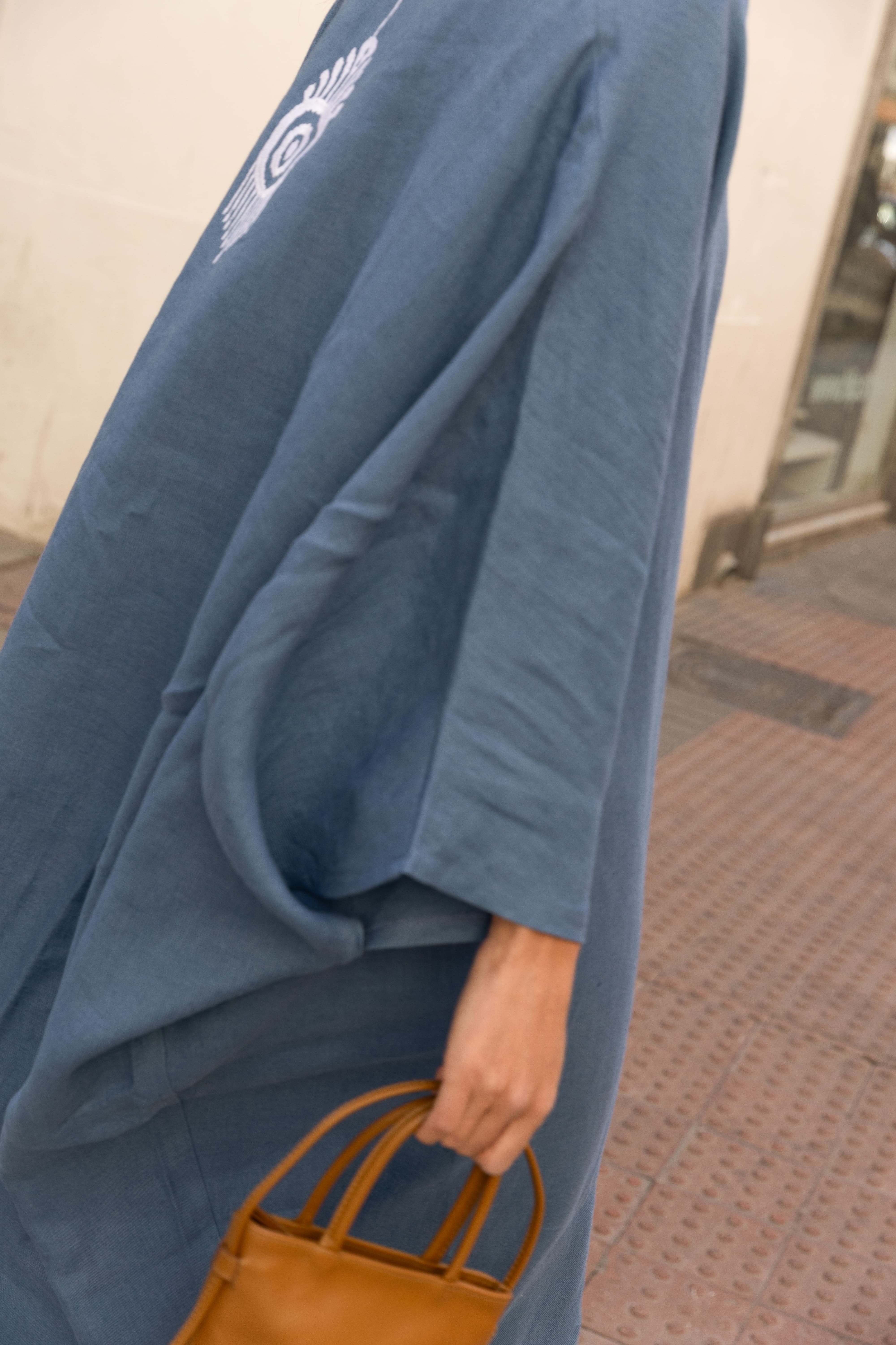 MACONDO City Caftan - Blue Jeans