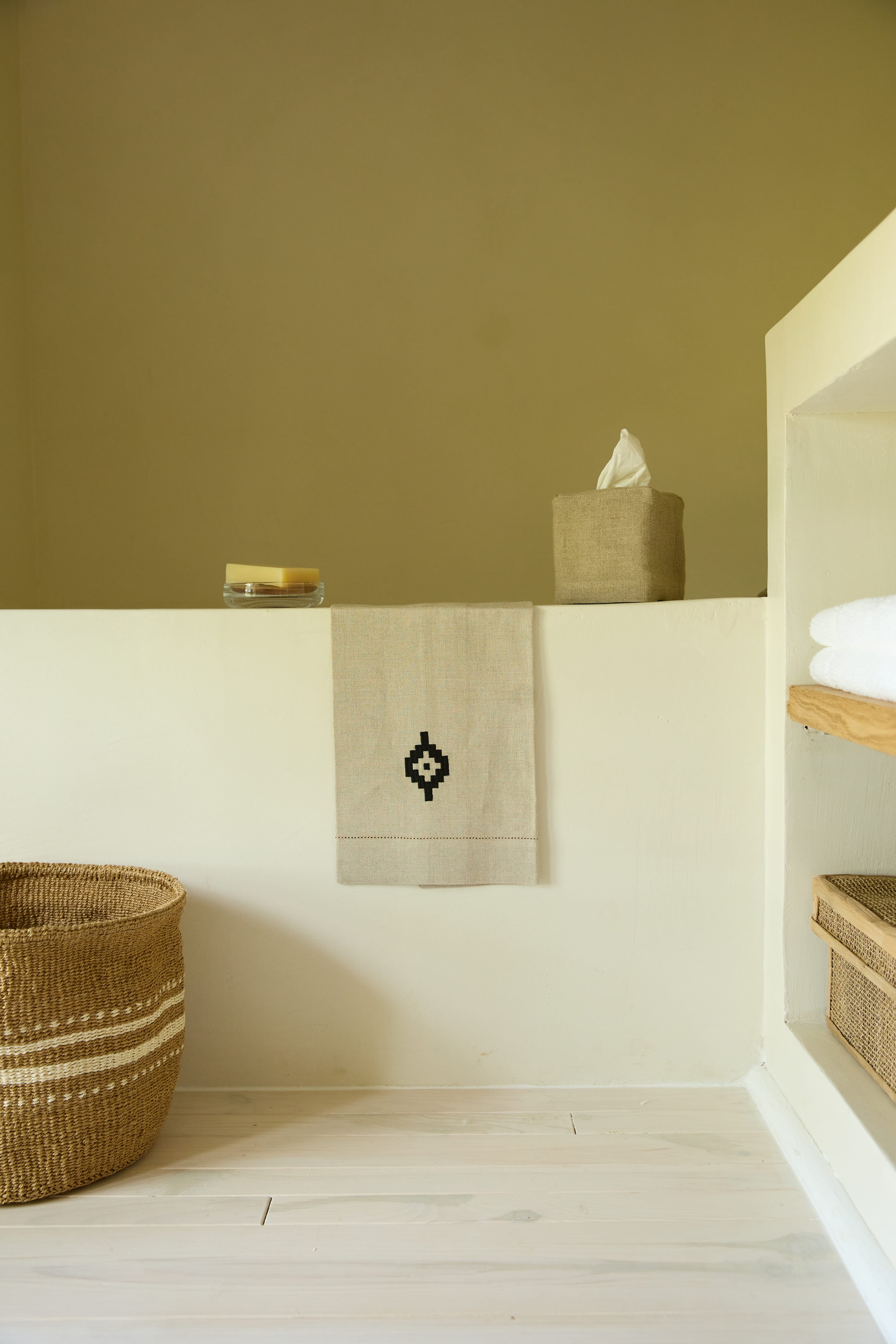 PAMPA Linen Guest Towel - Natural