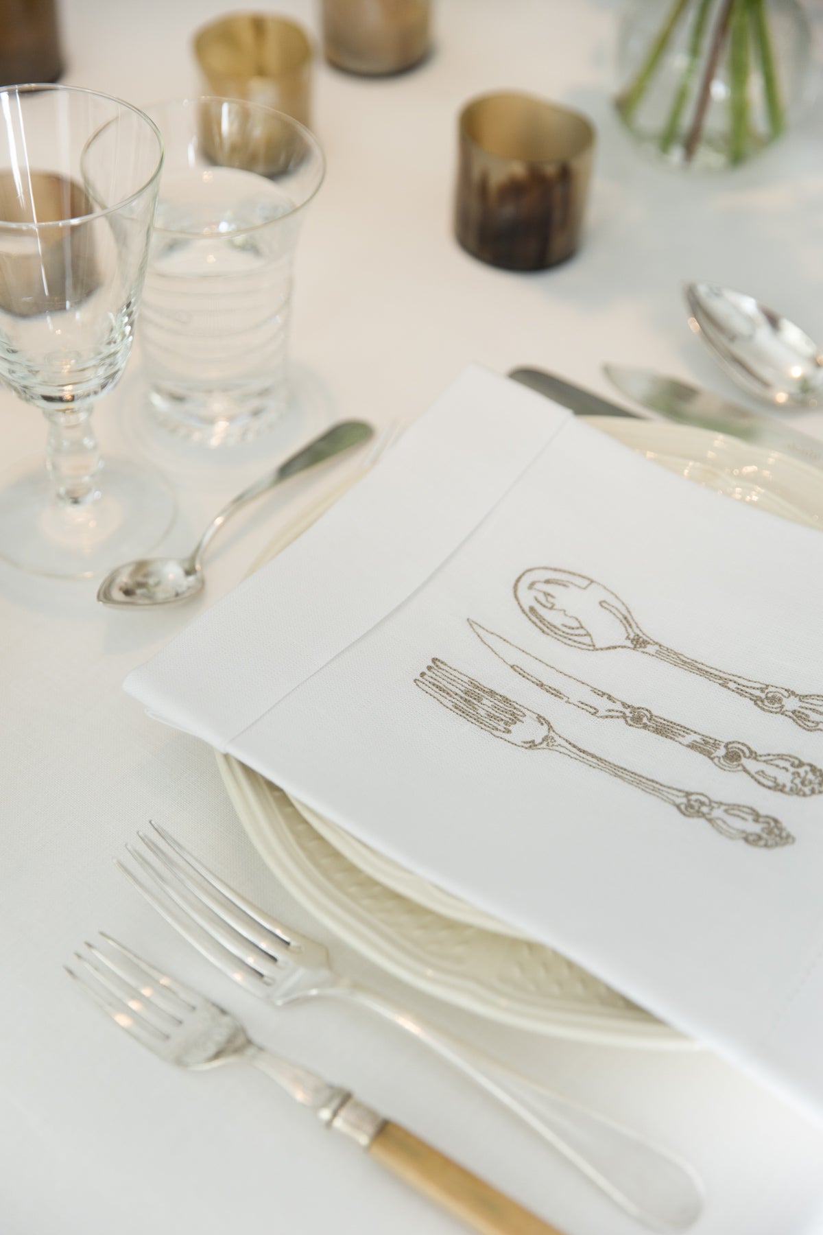 SABOR 4 Napkins & 4 Placemats - Beige