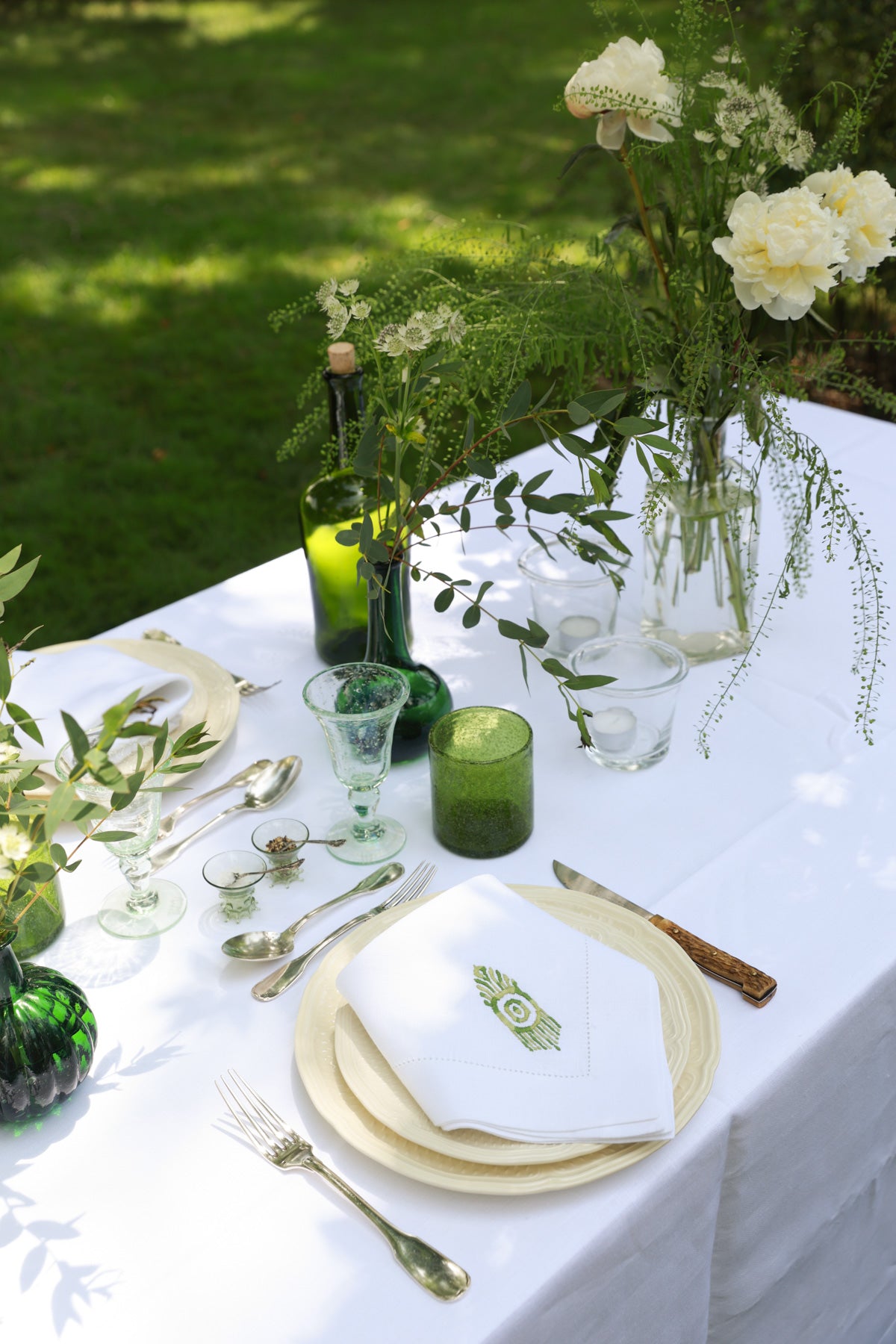 MACONDO 4 Napkins & 4 Placemats - Green
