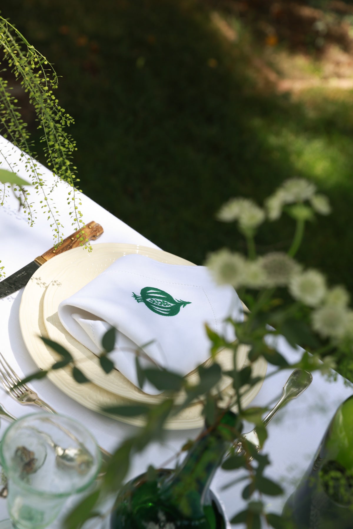 GRANADA 4 Napkins & 4 Placemats - Green