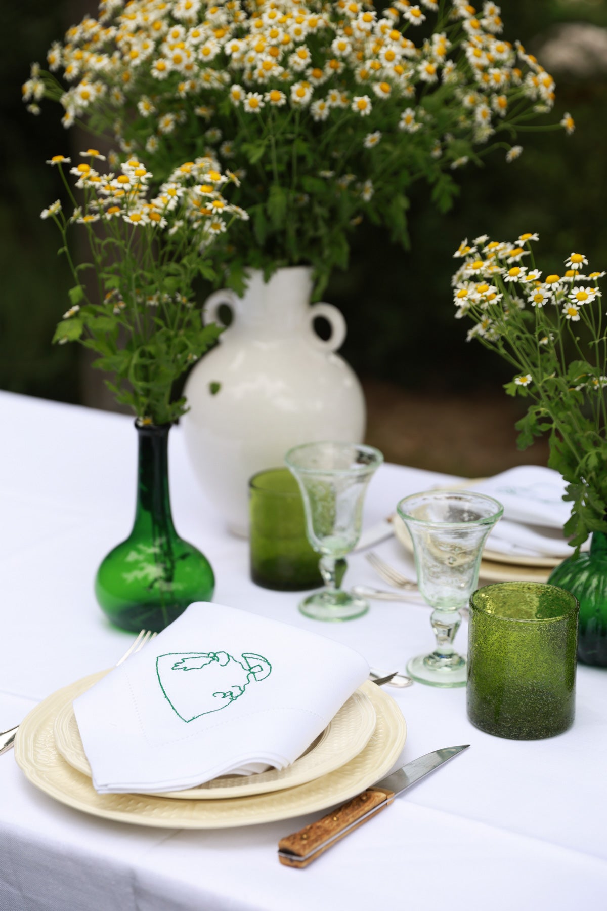 DIEGO 4 Napkins & 4 Placemats - Green