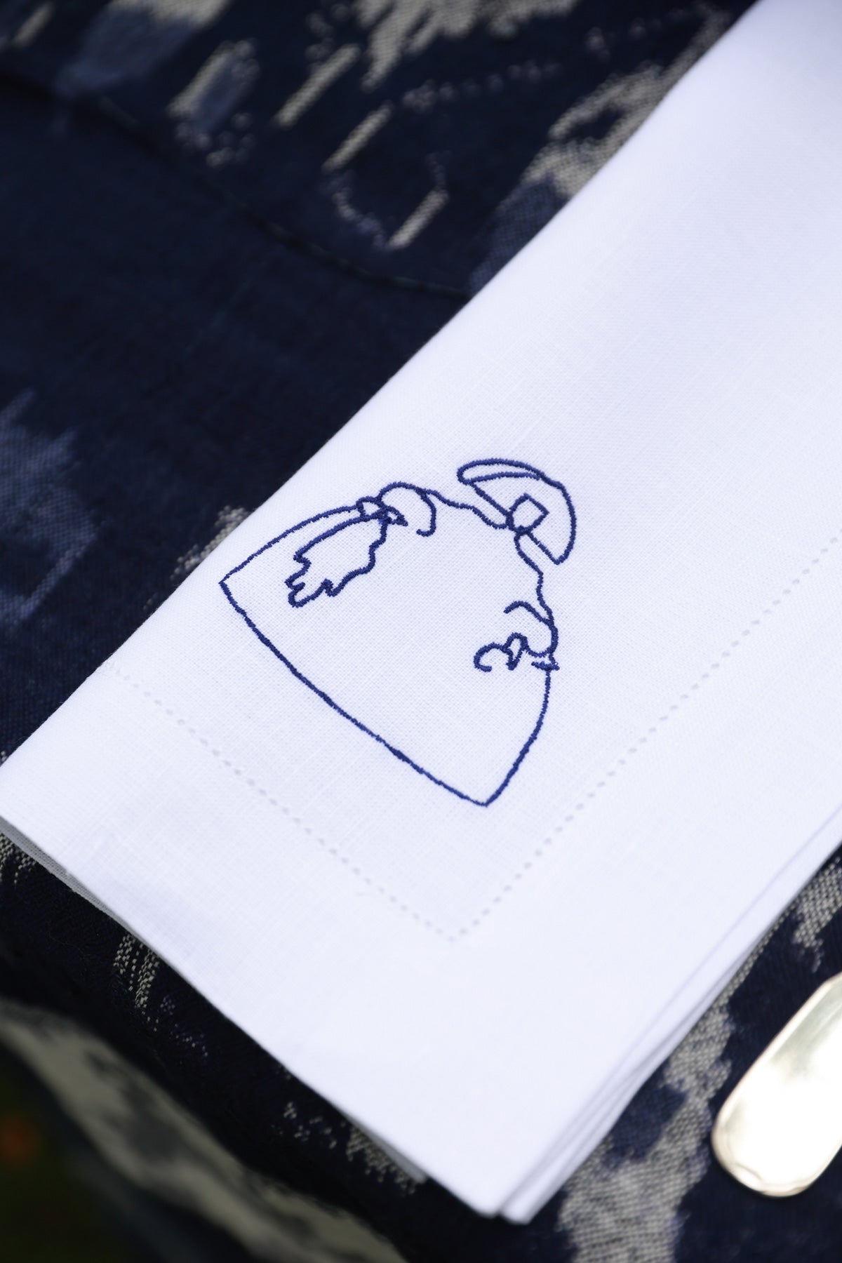 DIEGO 4 Napkins & 4 Placemats - Blue