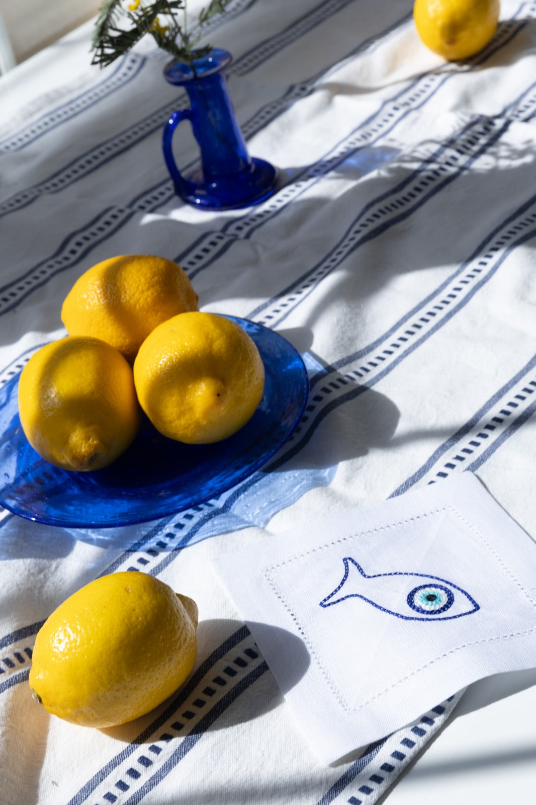 SIFNOS Set of 8 linen cocktail napkins