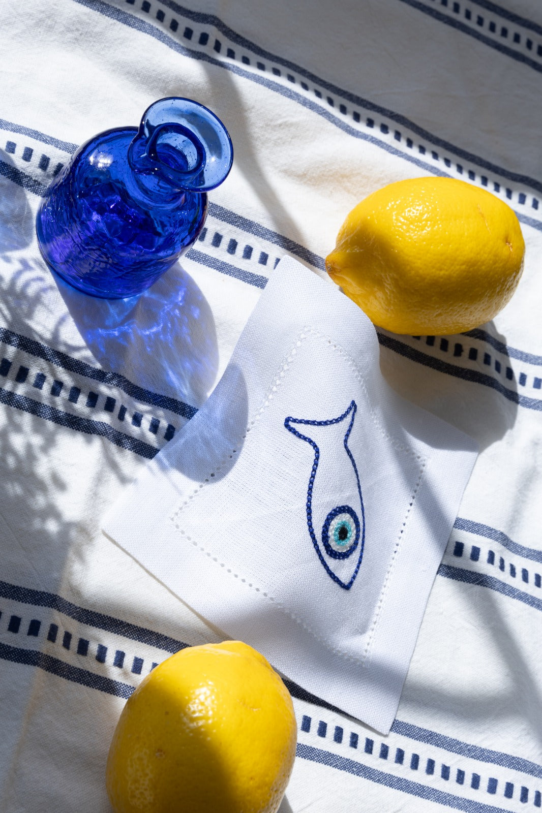 SIFNOS Set of 8 linen cocktail napkins