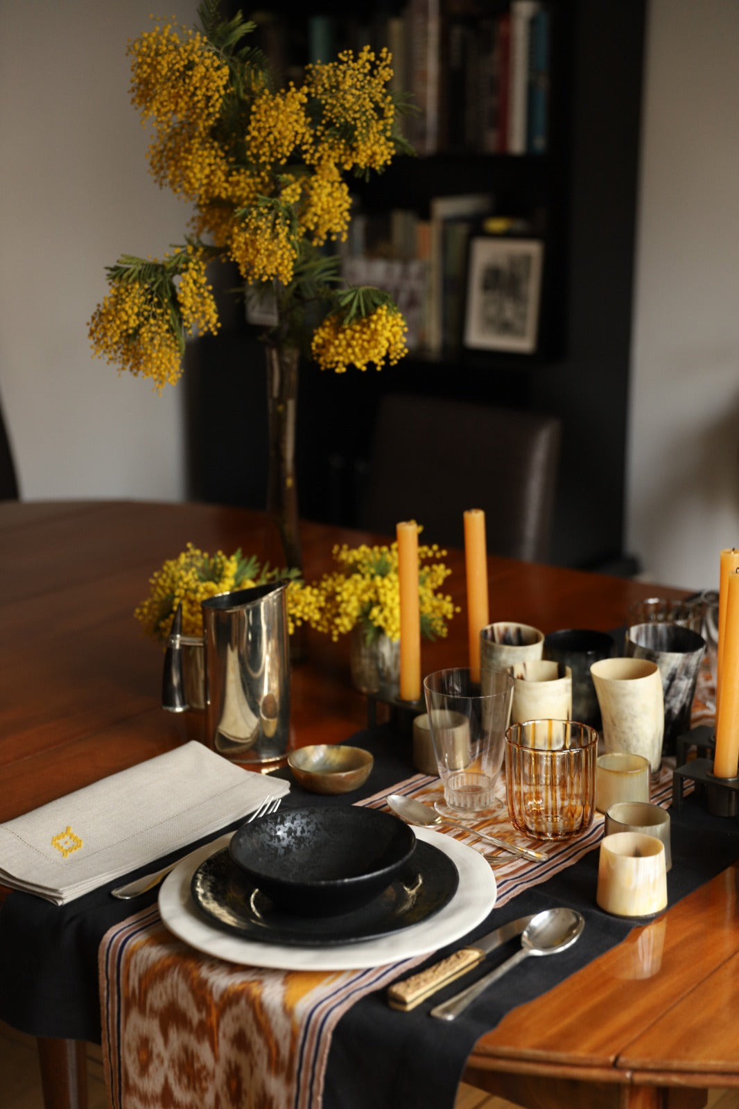 PAMPA 4 Napkins & 4 Placemats - Saffron