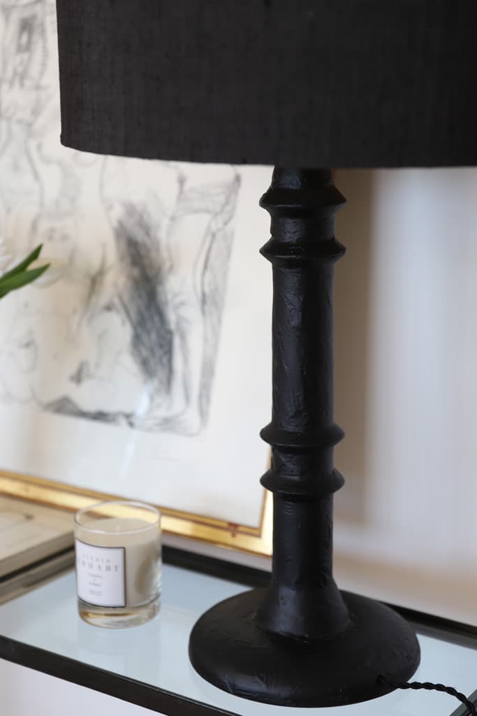 DIEGO Plaster Lamp - Black