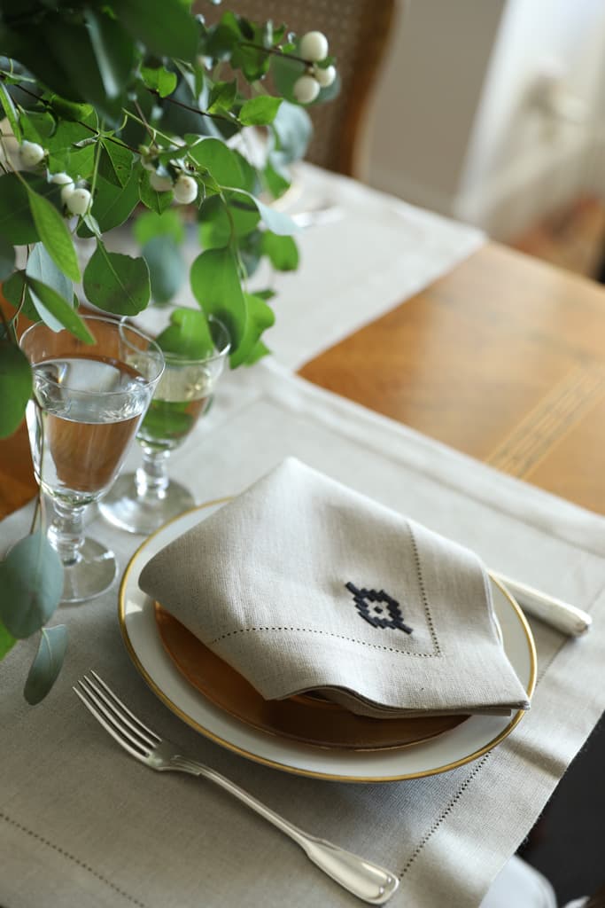 PAMPA 4 Napkins & 4 Placemats - Natural