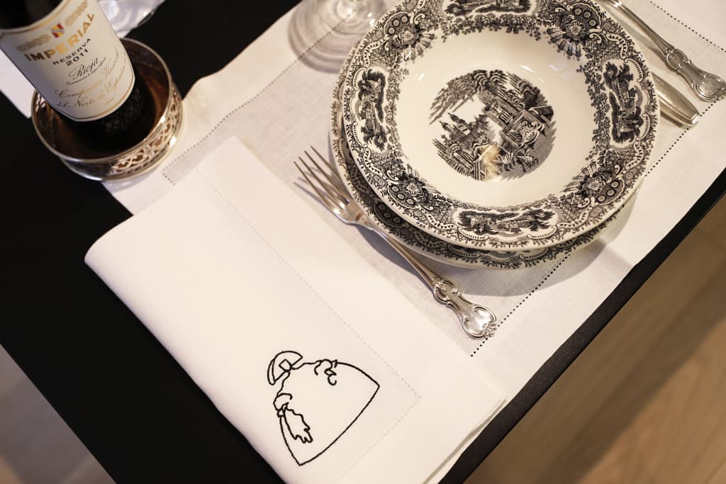 DIEGO 4 Napkins & 4 Placemats - White