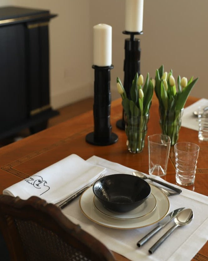 PABLO Oversized Linen Napkin - White