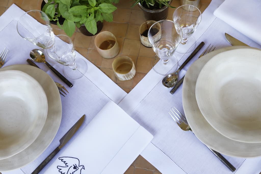 PABLO Oversized Linen Napkin - White