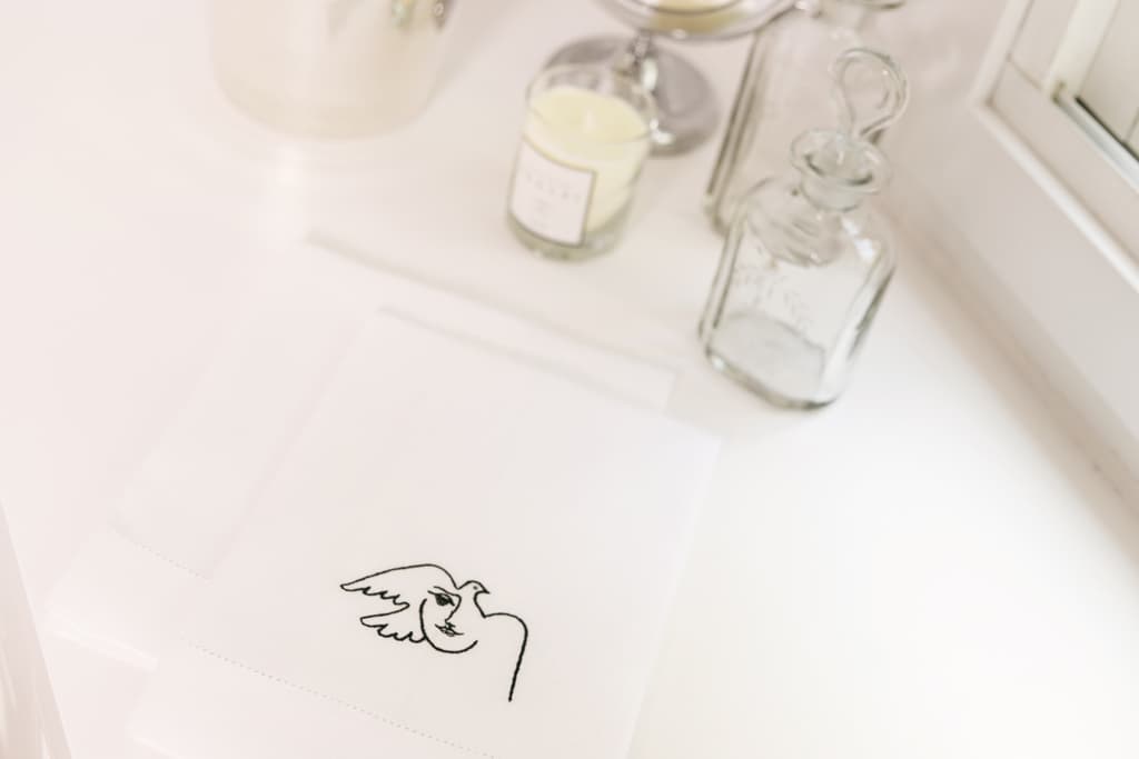 PABLO Linen Guest Towel - White