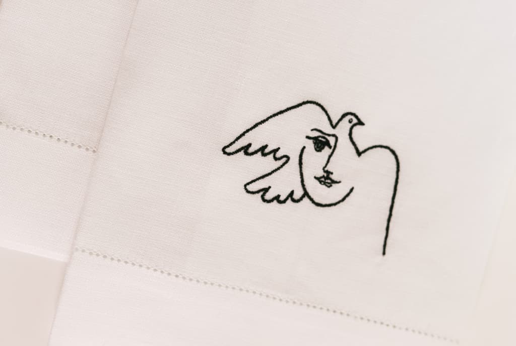 PABLO Linen Guest Towel - White