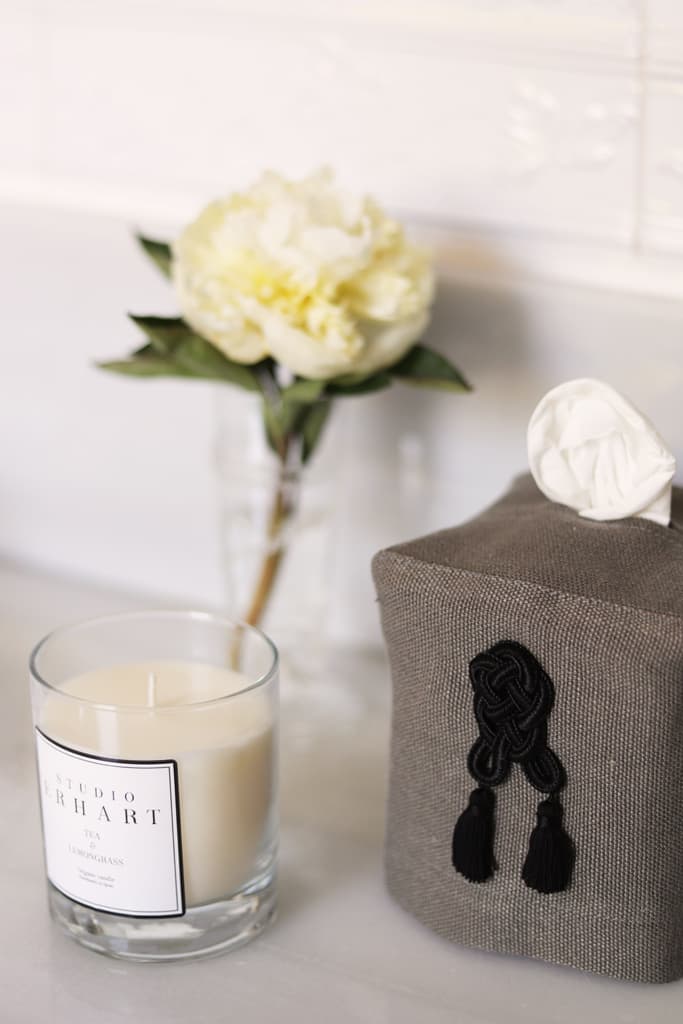 SEVILLA Linen tissue box cover – Grey