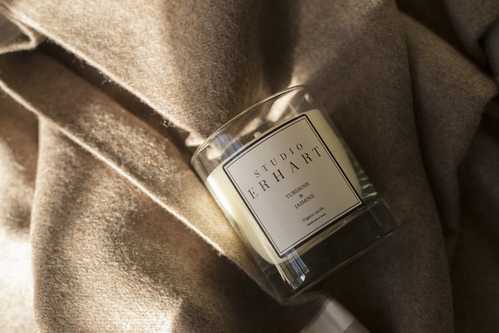 Tuberose & Jasmin Organic Scented Candle