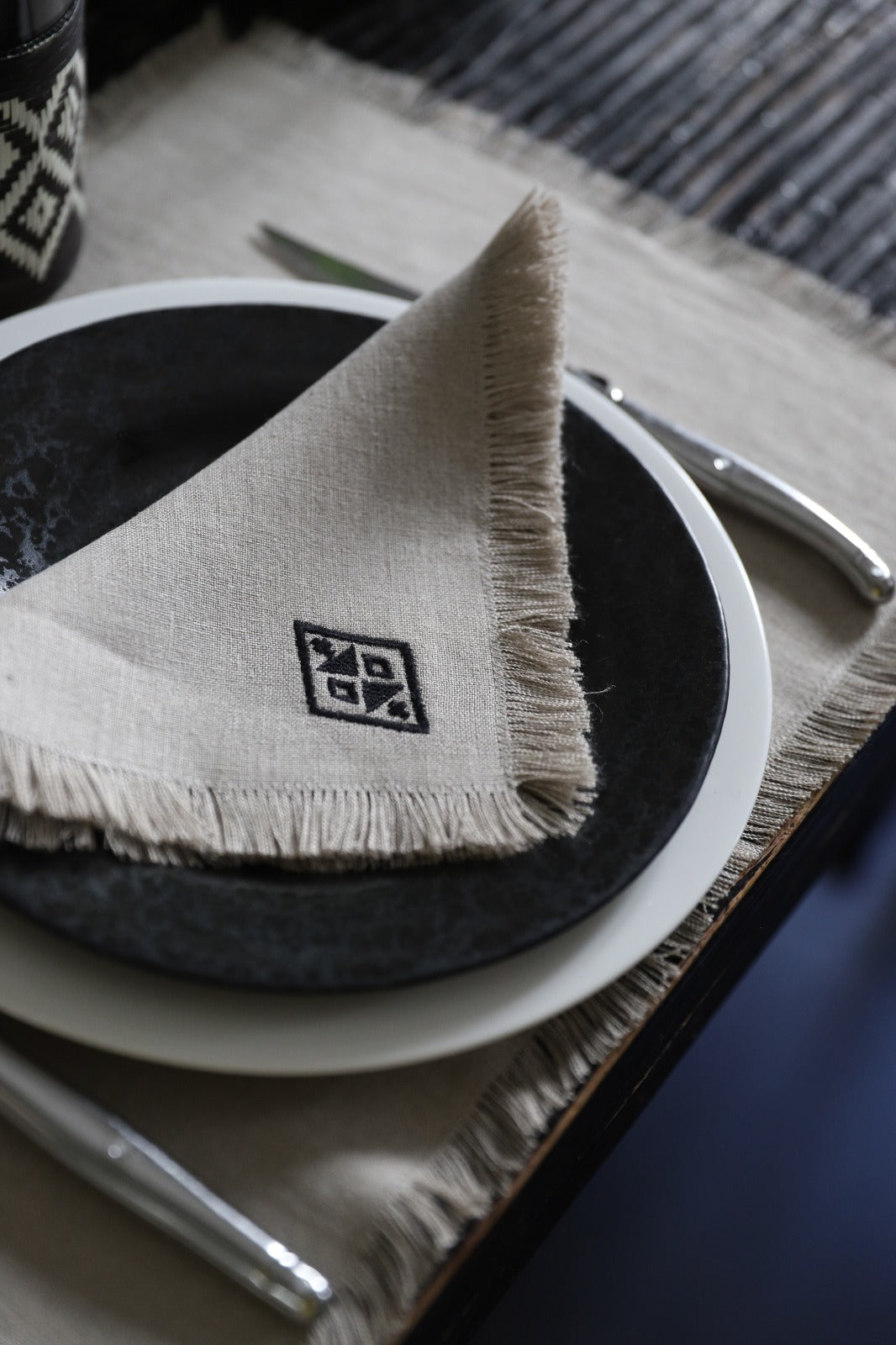 PAMPA 4 Napkins & 4 Placemats - Natural