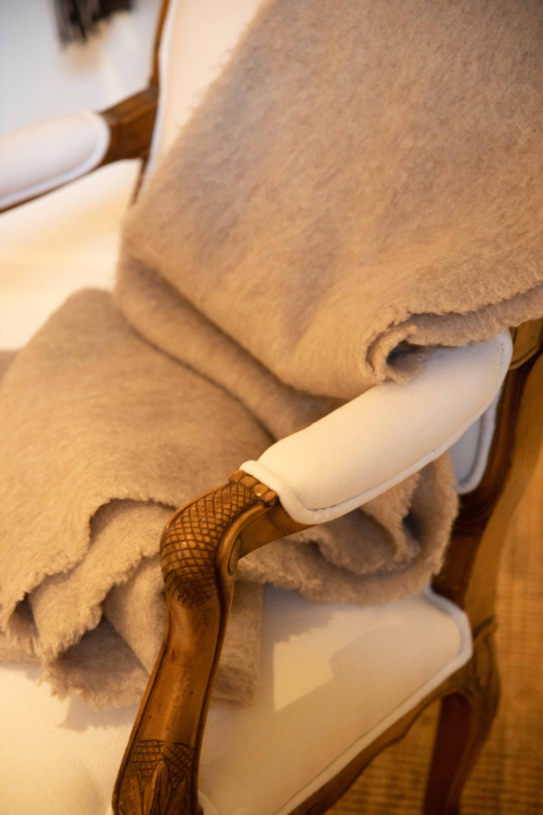 PAMPA Maxi Baby Alpaca & Wool Throw - Beige