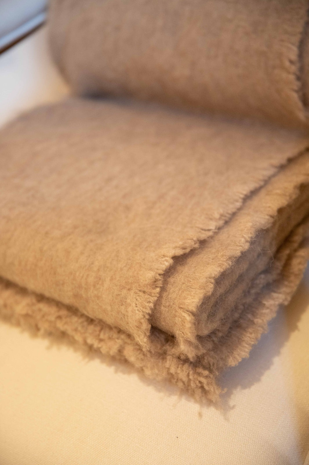 PAMPA Maxi Baby Alpaca & Wool Throw - Beige