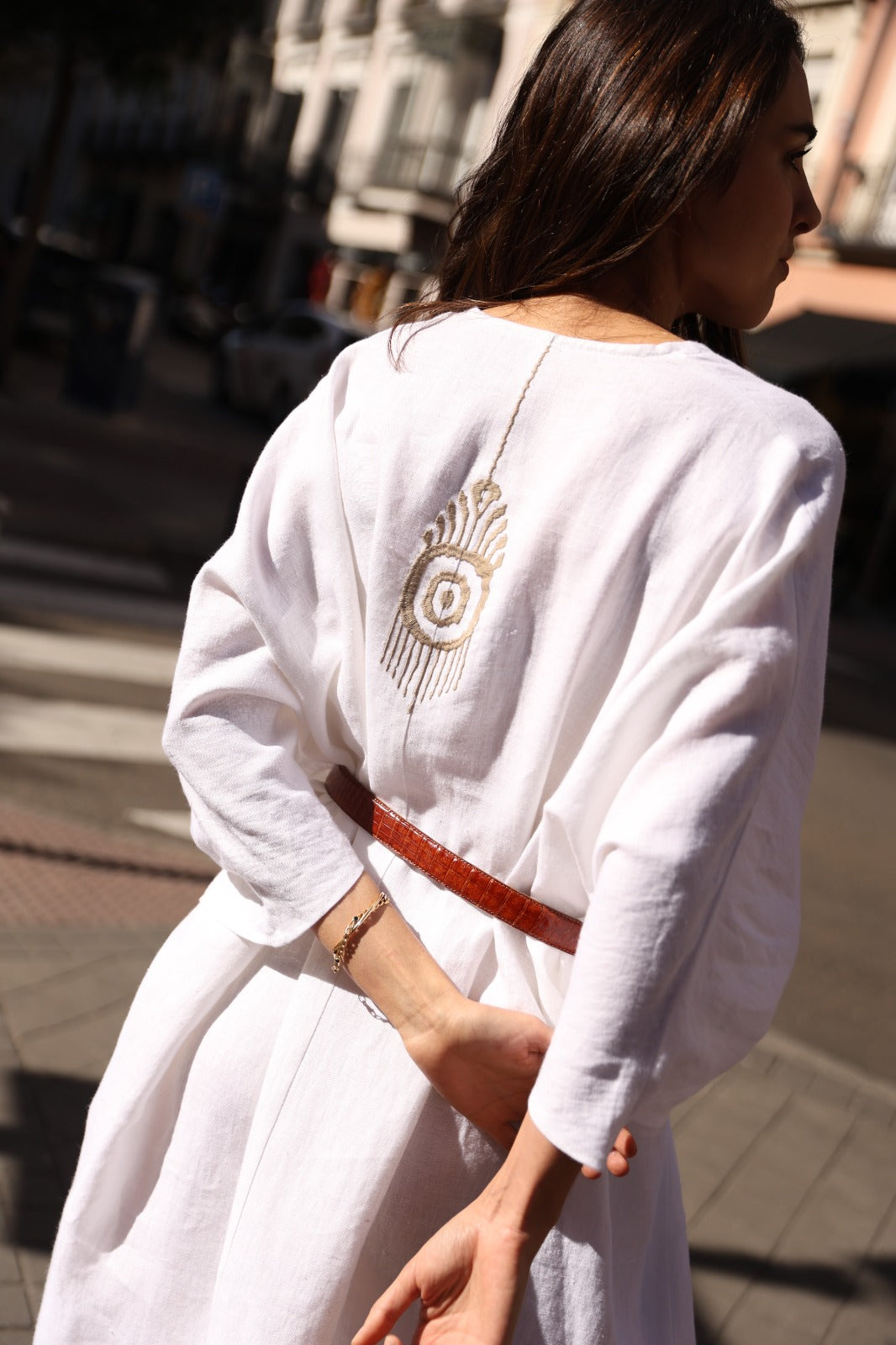 MACONDO City Caftan - White