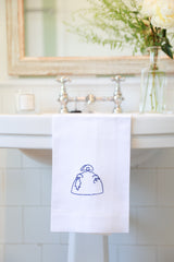 DIEGO Linen Guest Towel - Blue