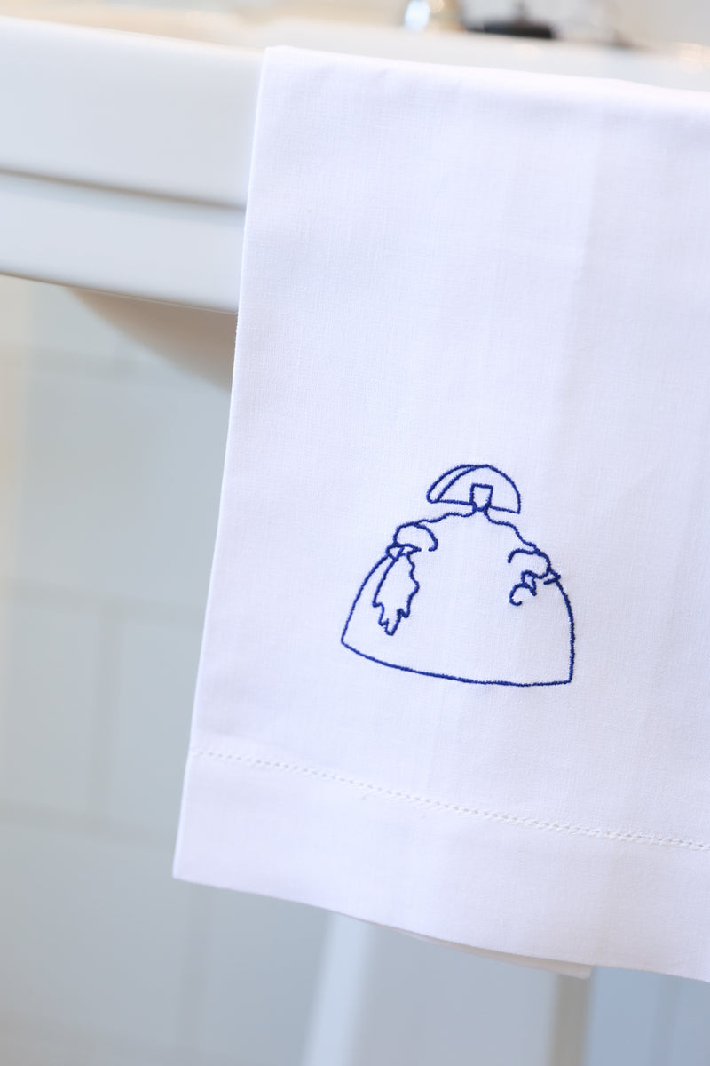DIEGO Linen Guest Towel - Blue