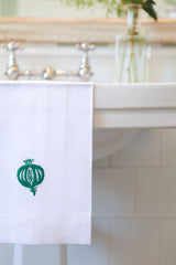 GRANADA Linen Guest Towel - Green
