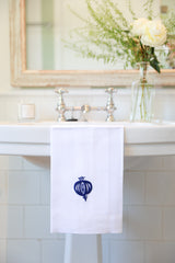 GRANADA Linen Guest Towel - Blue