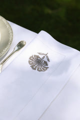 TOPKAPI Extra Large Linen Napkin - Grey