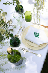 GRANADA Oversized Linen Napkin - Green