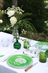 TOPKAPI Handpainted Porcelain Desert Plate - Green