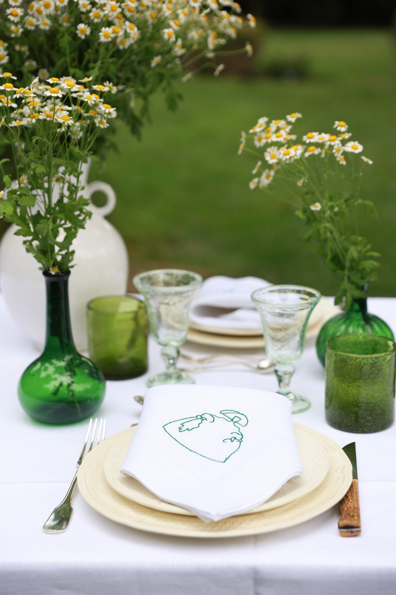 DIEGO Oversized Linen Napkin - Green