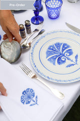 TOPKAPI Handpainted Porcelain Dinner Plate - Blue