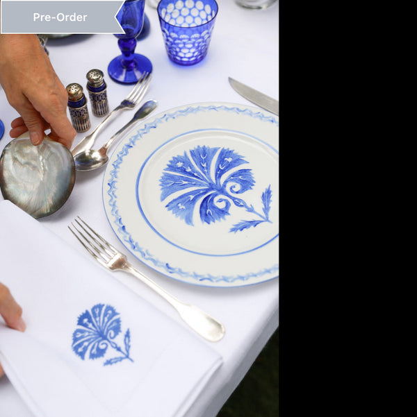 TOPKAPI Handpainted Porcelain Desert Plate - Blue