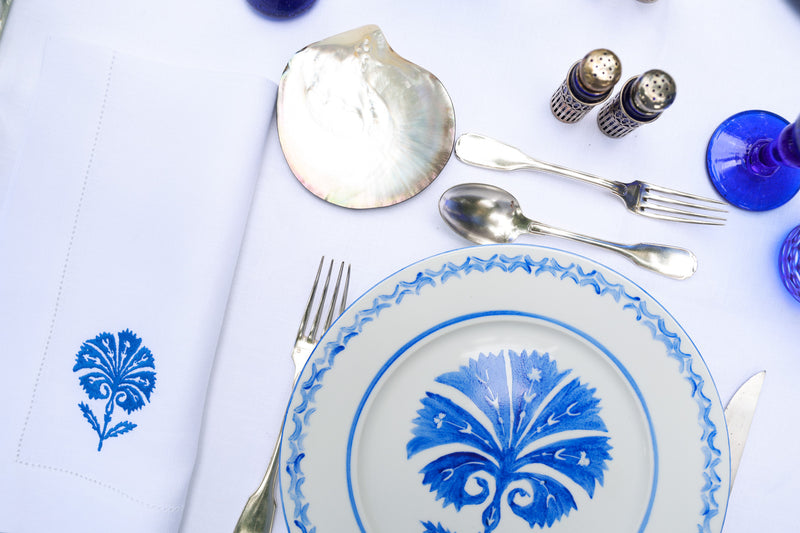 TOPKAPI Extra Large Linen Napkin - Blue