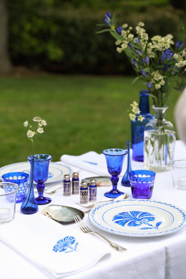 TOPKAPI Handpainted Porcelain Dinner Plate - Blue