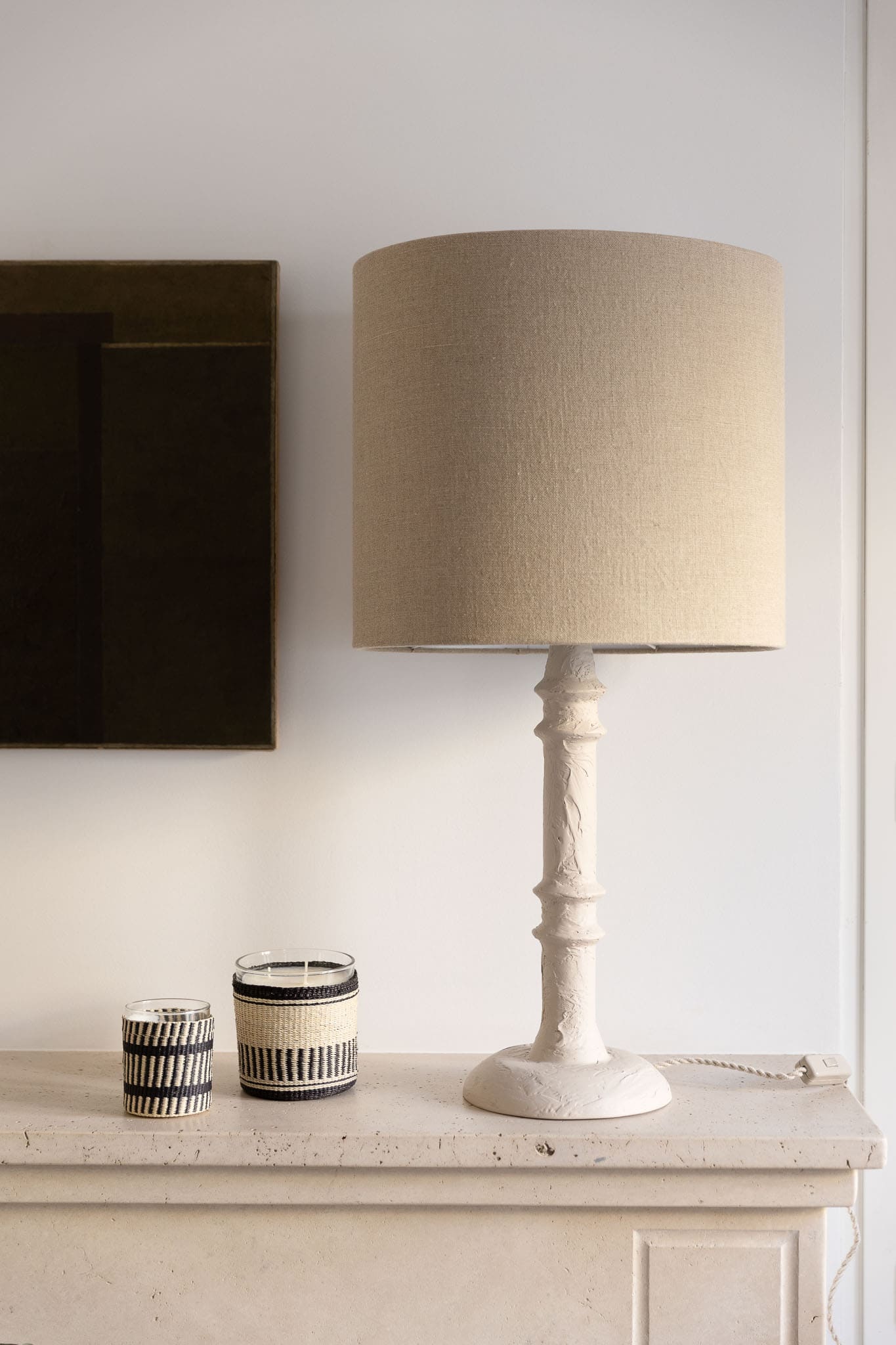 DIEGO Plaster Lamp - Beige