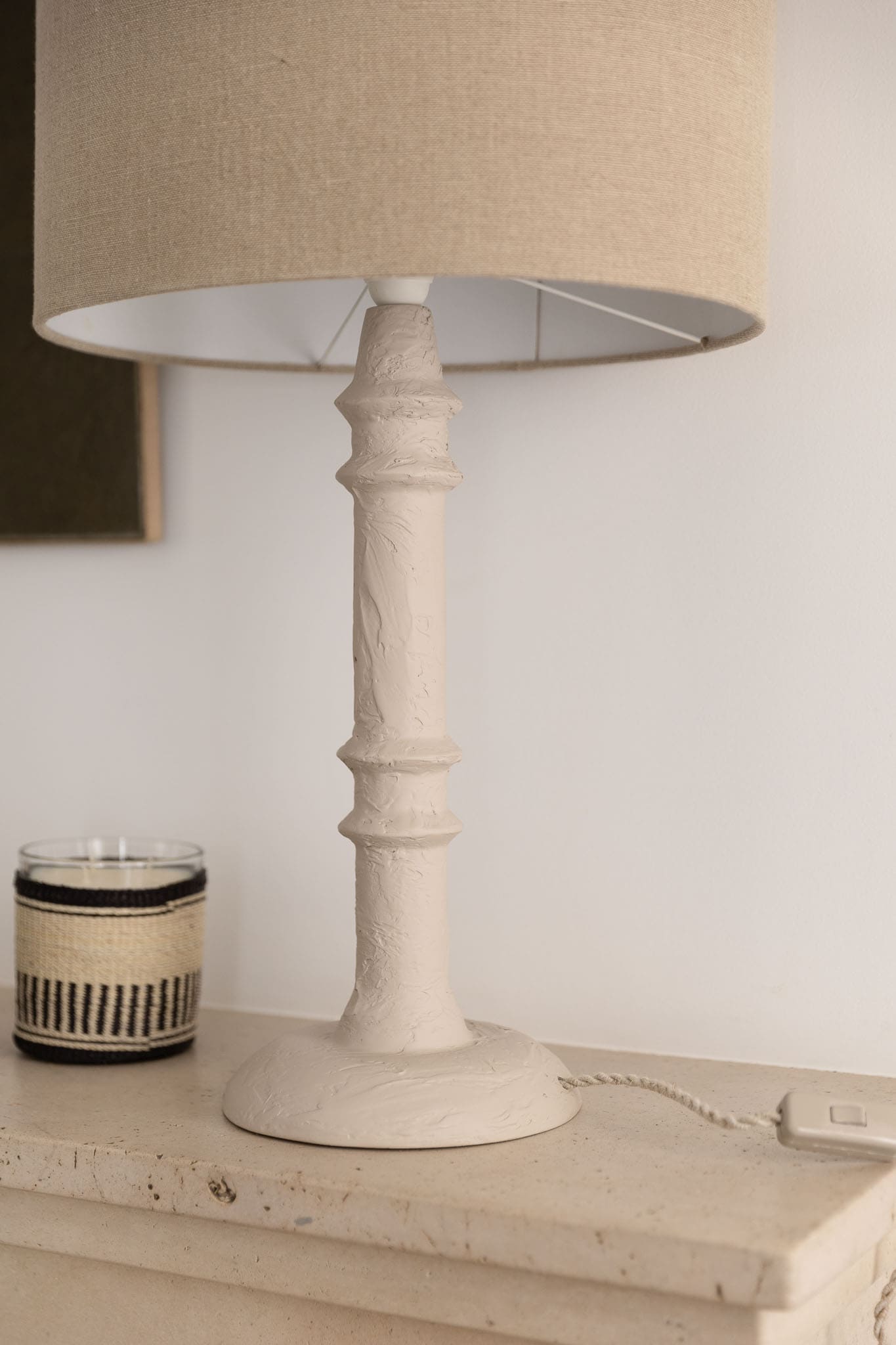 DIEGO Plaster Lamp - Beige