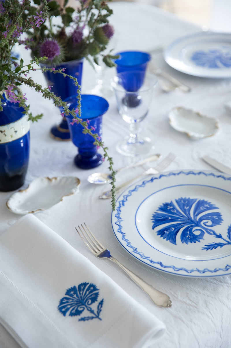 TOPKAPI Extra Large Linen Napkin - Blue