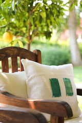 PANGLAO Linen Cushion 50x50 - Turquoise