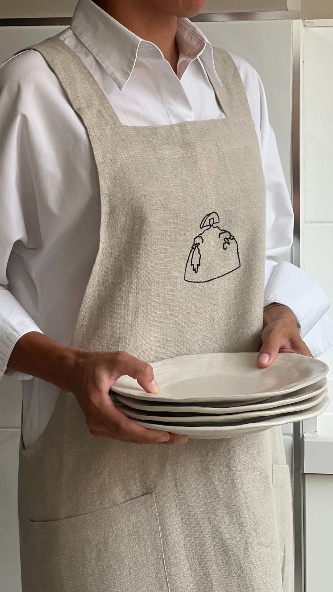 DIEGO Pure Linen Apron