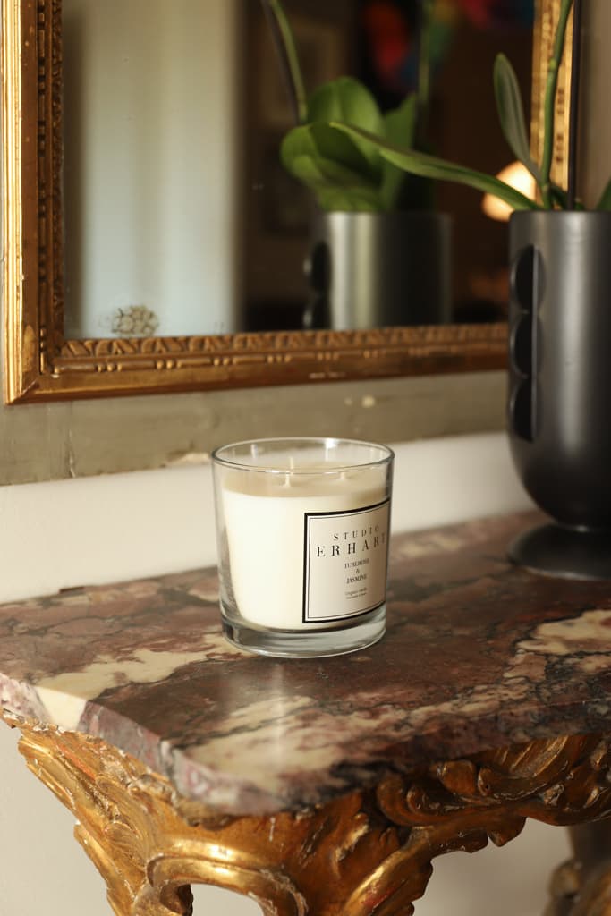 EXTRA LARGE Tuberose & Jasmin Organic Scented Candle