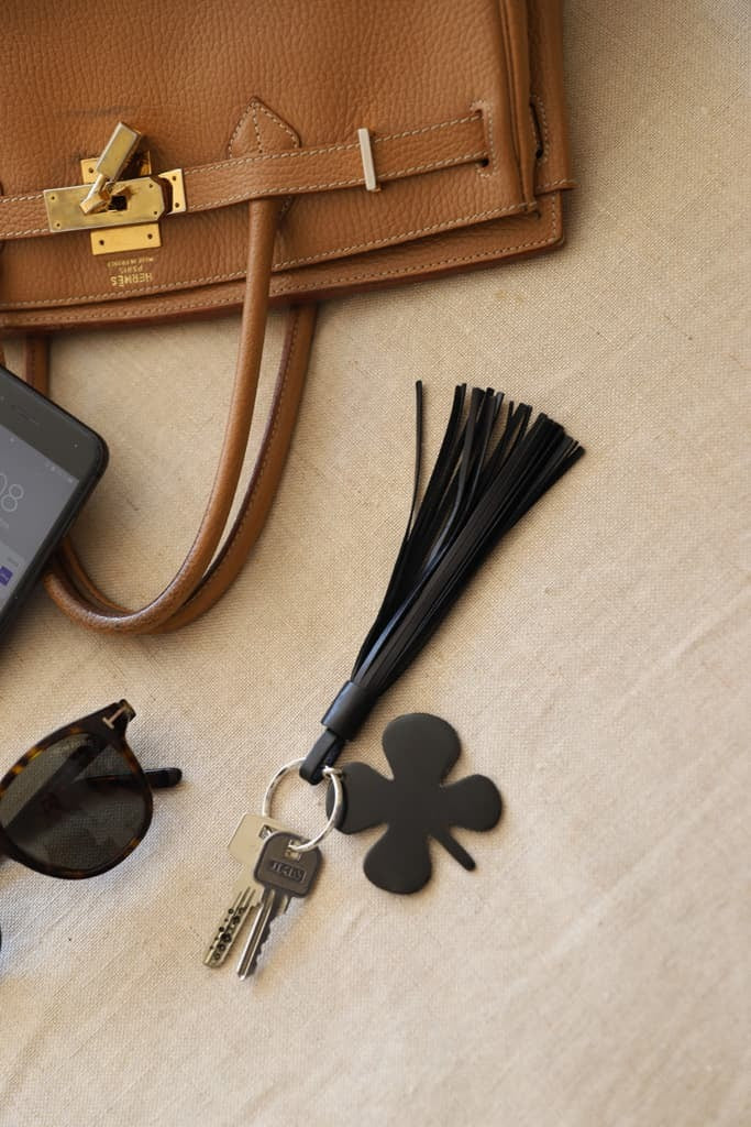 PAMPA Keychain - Lucky clover in Black