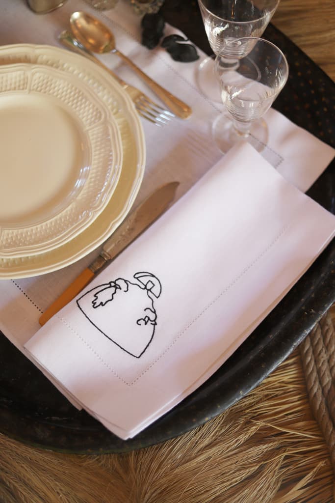 DIEGO Oversized Linen Napkin - White