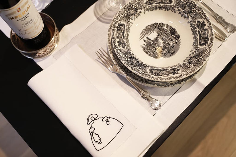 DIEGO Oversized Linen Napkin - White