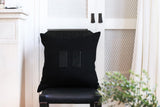 PAMPA Linen Cushion 50x50 - Black