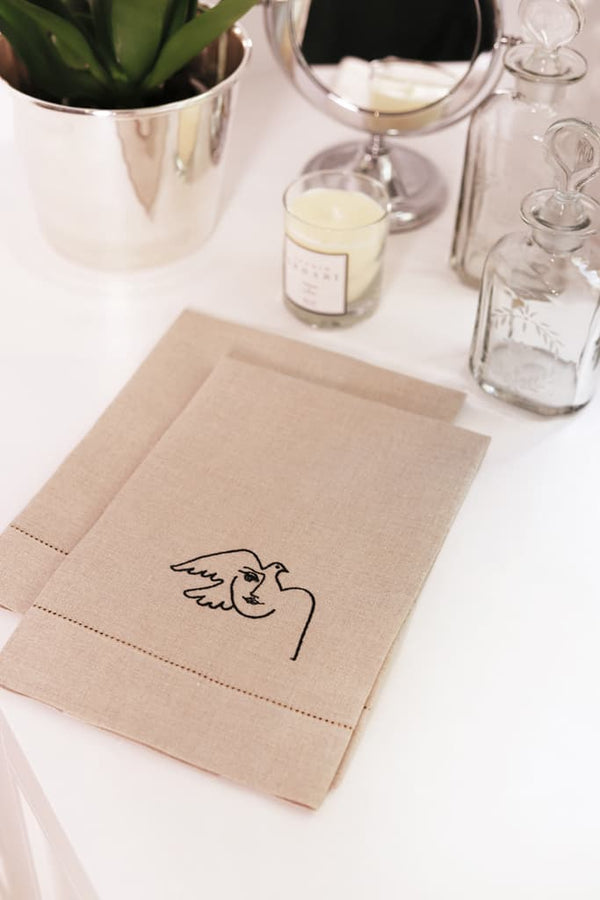 PABLO Linen Guest Towel - Natural