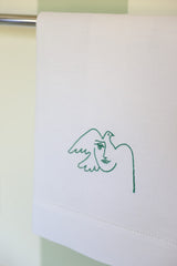 PABLO Linen Guest Towel - Green