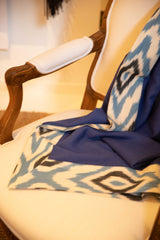 TASHKENT Baby Alpaca Throw - Blue